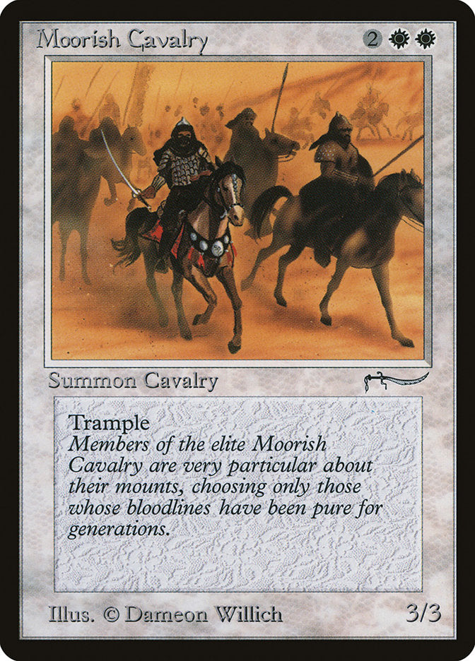 Moorish Cavalry (Dark Mana Cost) [Arabian Nights] | Chromatic Games