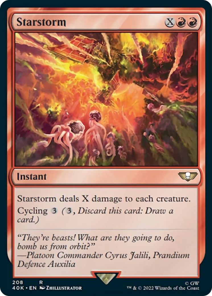Starstorm (Surge Foil) [Warhammer 40,000] | Chromatic Games