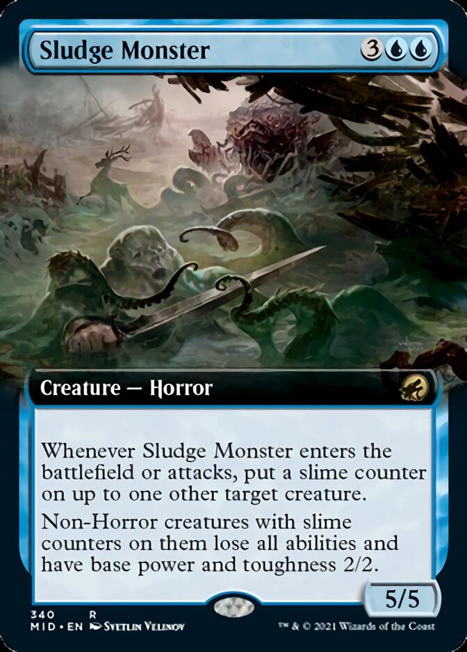 Sludge Monster (Extended Art) [Innistrad: Midnight Hunt] | Chromatic Games