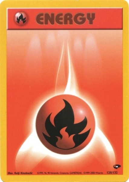 Fire Energy (128/132) [Gym Challenge Unlimited] | Chromatic Games