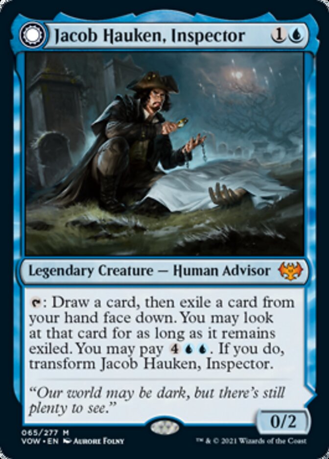 Jacob Hauken, Inspector // Hauken's Insight [Innistrad: Crimson Vow] | Chromatic Games