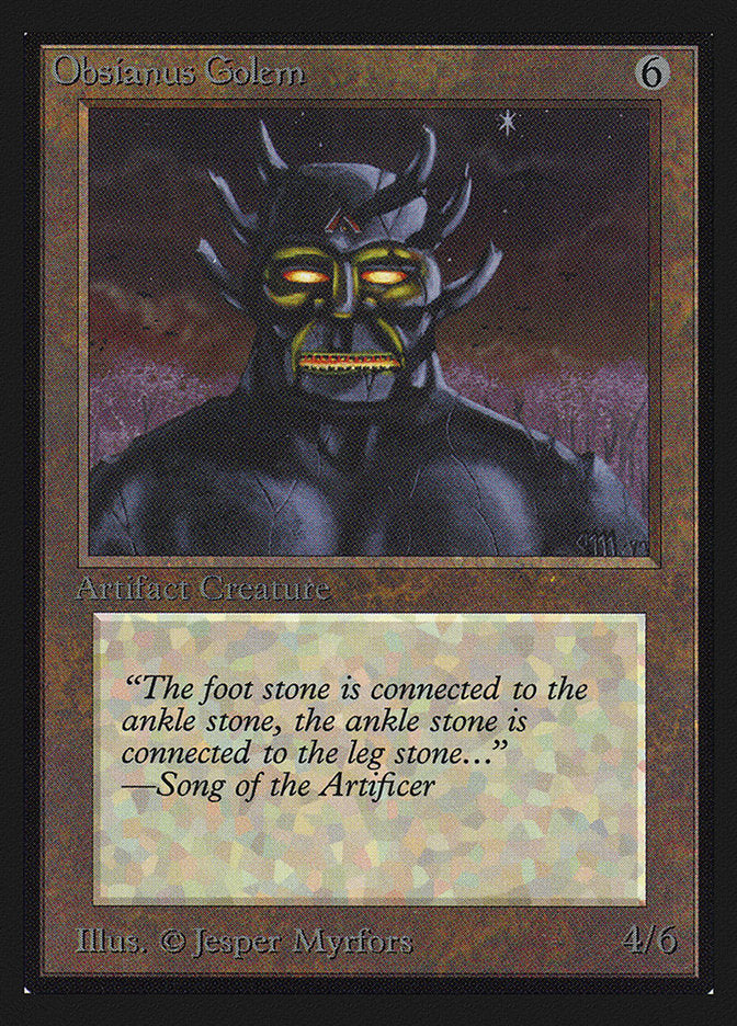 Obsianus Golem [International Collectors' Edition] | Chromatic Games