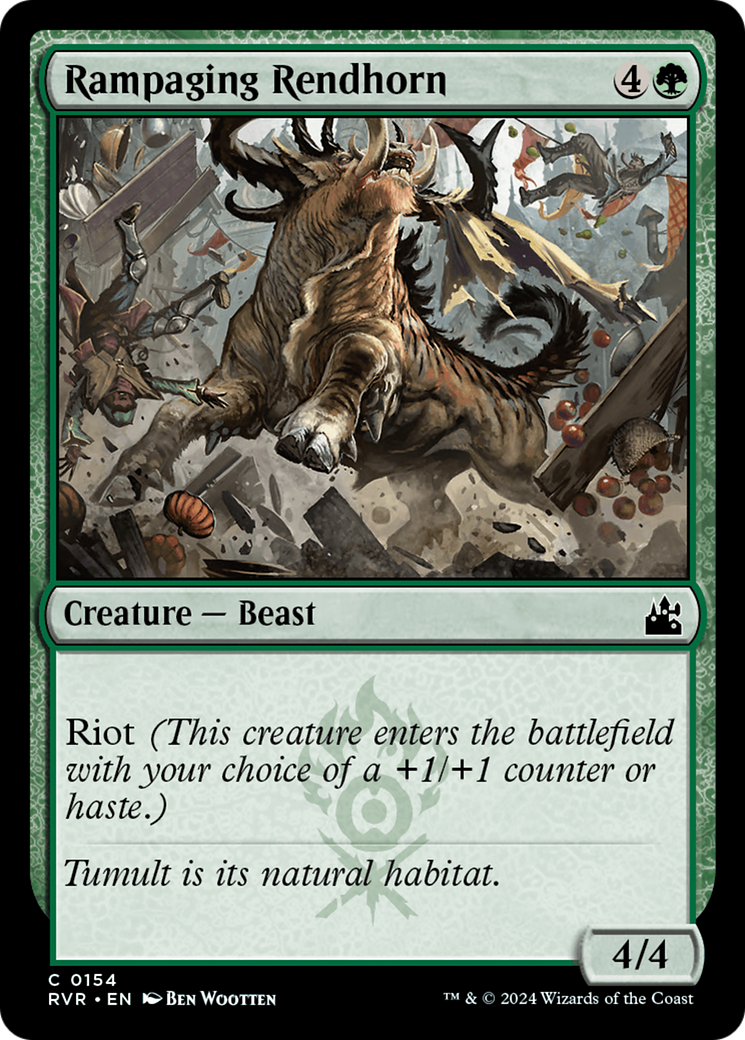 Rampaging Rendhorn [Ravnica Remastered] | Chromatic Games