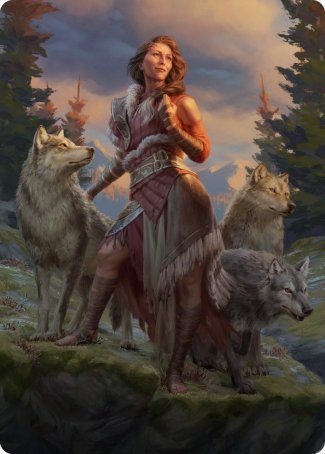 Arlinn, the Pack's Hope 1 Art Card [Innistrad: Midnight Hunt Art Series] | Chromatic Games