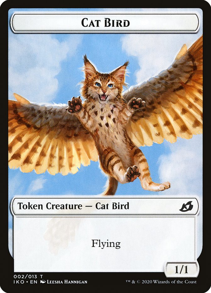 Cat Bird Token [Ikoria: Lair of Behemoths Tokens] | Chromatic Games