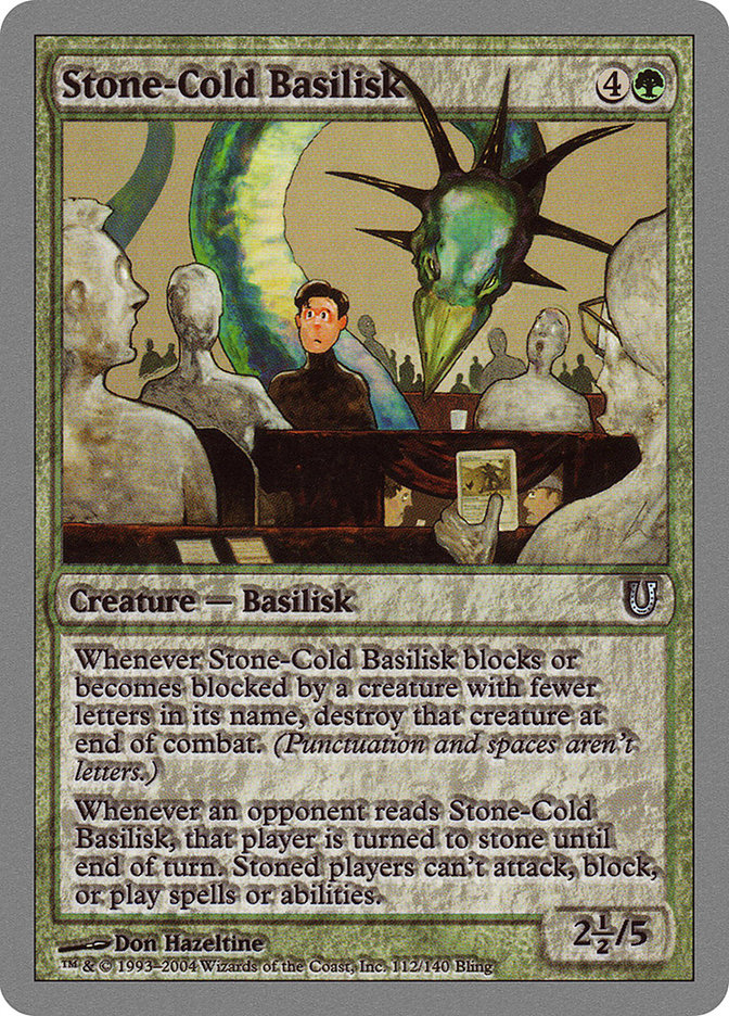 Stone-Cold Basilisk [Unhinged] | Chromatic Games