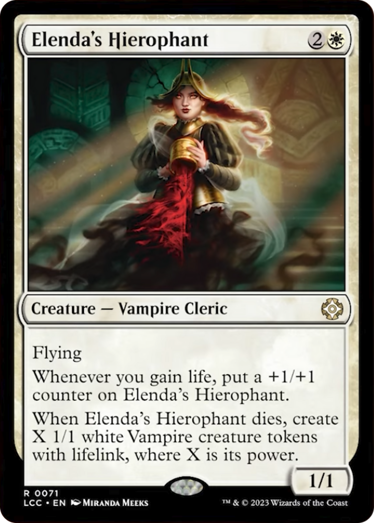 Elenda's Hierophant [The Lost Caverns of Ixalan Commander] | Chromatic Games