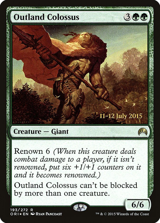 Outland Colossus [Magic Origins Prerelease Promos] | Chromatic Games