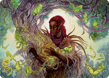 Circle of Dreams Druid Art Card (Gold-Stamped Signature) [Dungeons & Dragons: Adventures in the Forgotten Realms Art Series] | Chromatic Games