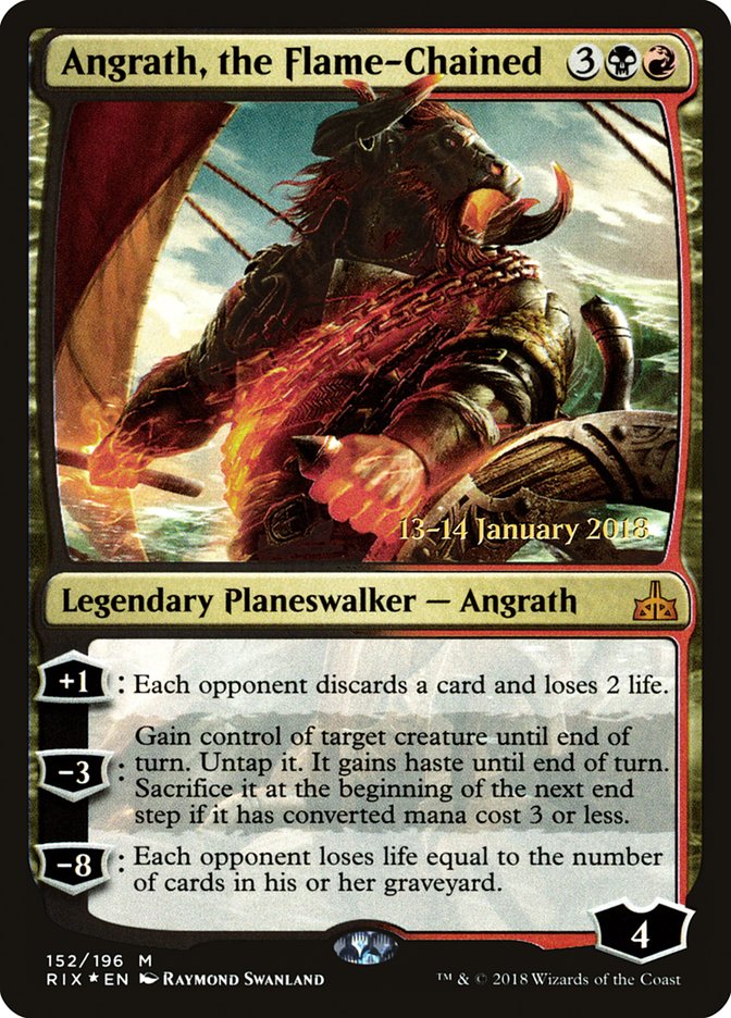 Angrath, the Flame-Chained [Rivals of Ixalan Prerelease Promos] | Chromatic Games