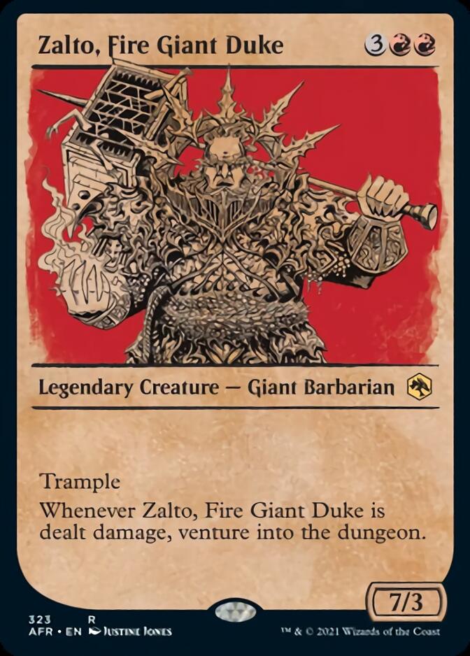 Zalto, Fire Giant Duke (Showcase) [Dungeons & Dragons: Adventures in the Forgotten Realms] | Chromatic Games