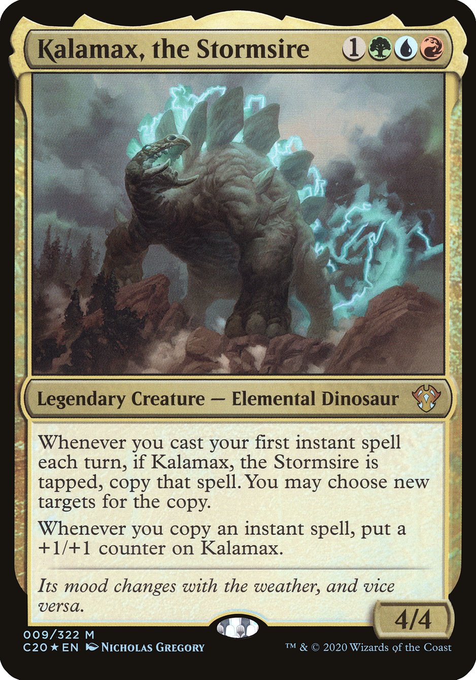 Kalamax, the Stormsire (Oversized) [Commander 2020 Oversized] | Chromatic Games