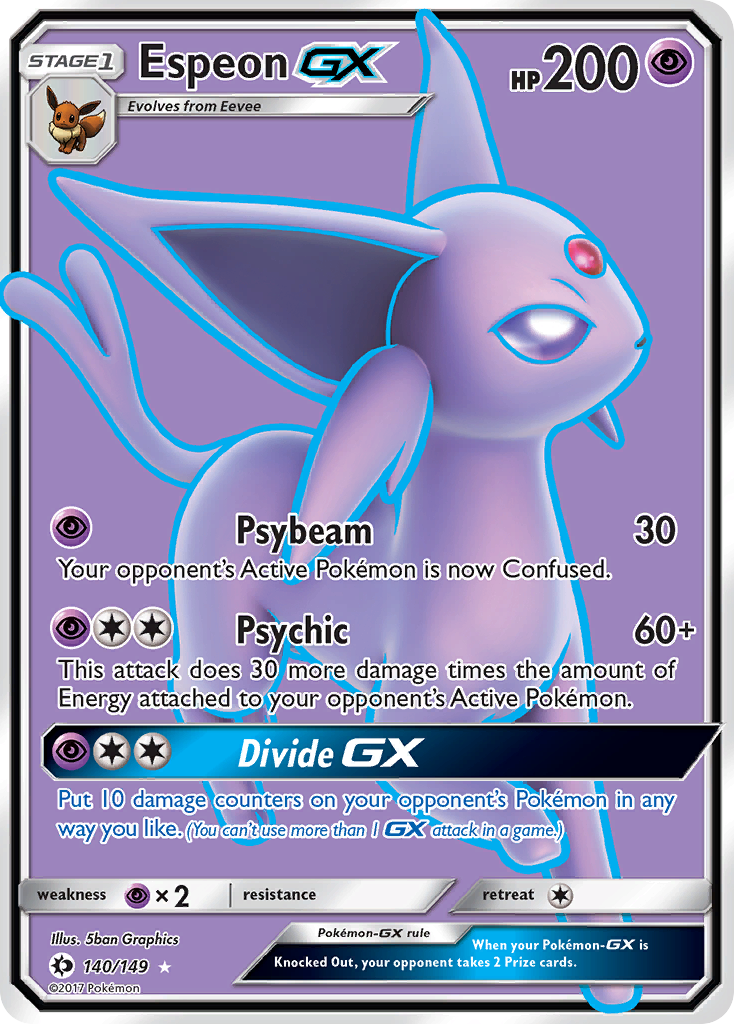 Espeon GX (140/149) [Sun & Moon: Base Set] | Chromatic Games