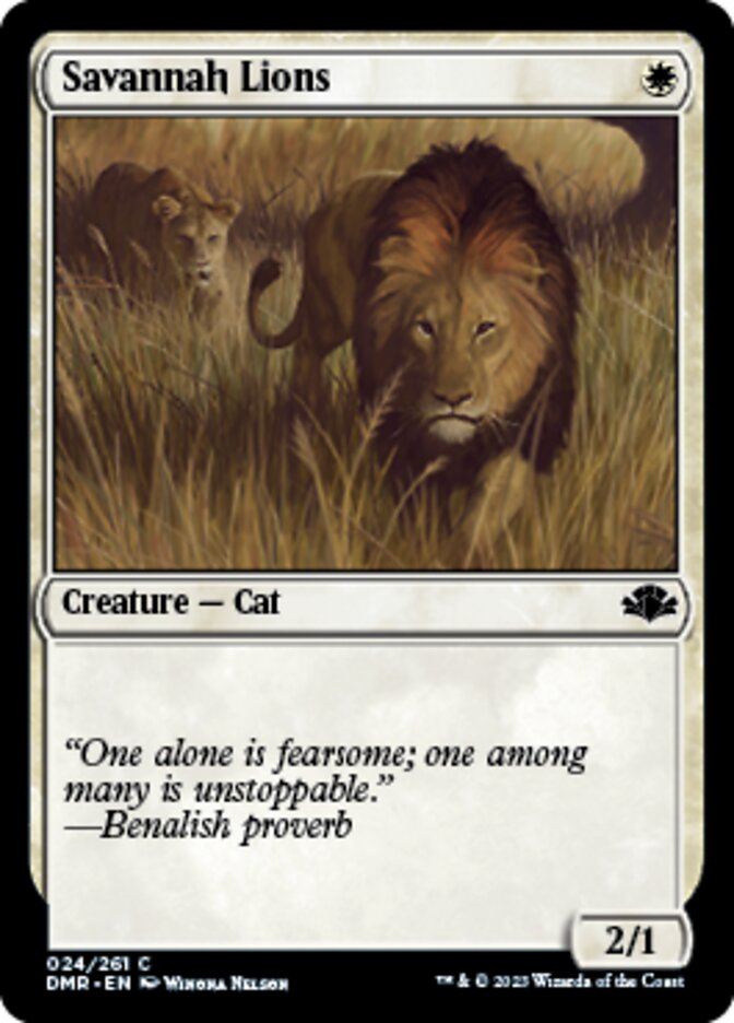 Savannah Lions [Dominaria Remastered] | Chromatic Games