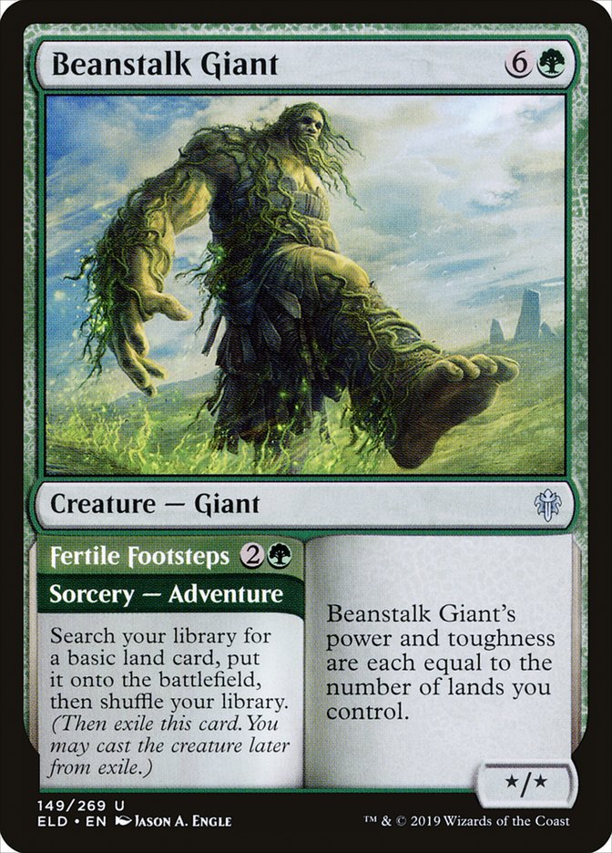 Beanstalk Giant // Fertile Footsteps [Throne of Eldraine] | Chromatic Games