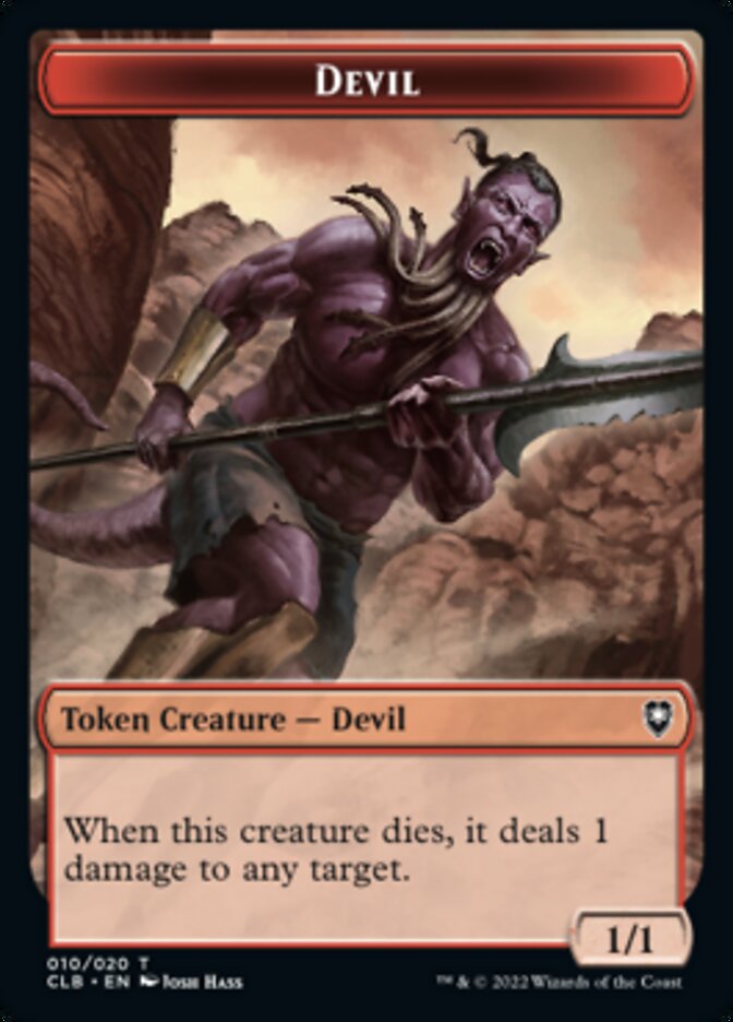 Devil Token [Commander Legends: Battle for Baldur's Gate Tokens] | Chromatic Games