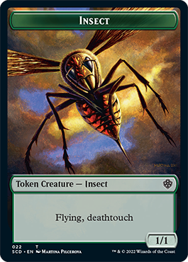 Insect // Soldier Double-Sided Token [Starter Commander Decks] | Chromatic Games