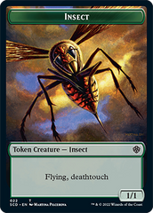 Insect // Soldier Double-Sided Token [Starter Commander Decks] | Chromatic Games