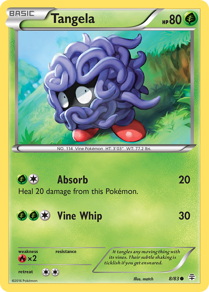 Tangela (8/83) [XY: Generations] | Chromatic Games