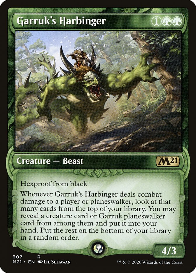 Garruk's Harbinger (Showcase) [Core Set 2021] | Chromatic Games