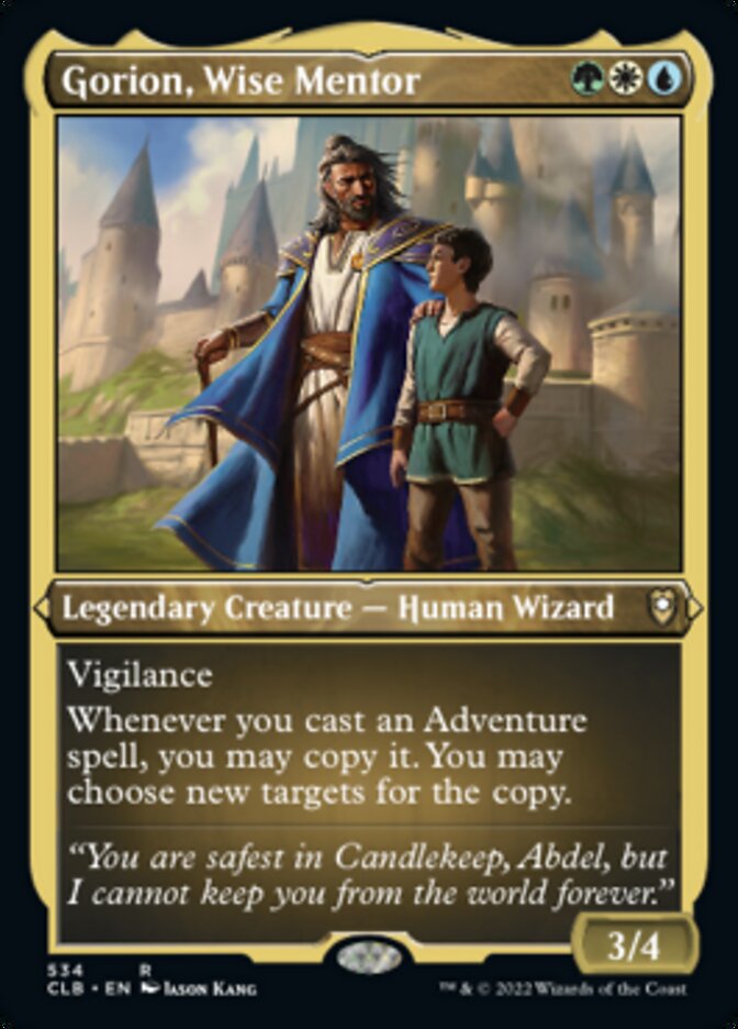 Gorion, Wise Mentor (Foil Etched) [Commander Legends: Battle for Baldur's Gate] | Chromatic Games