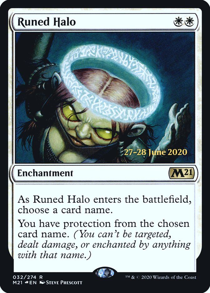 Runed Halo [Core Set 2021 Prerelease Promos] | Chromatic Games