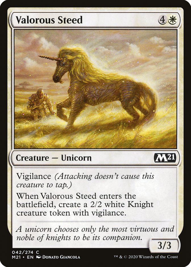 Valorous Steed [Core Set 2021] | Chromatic Games