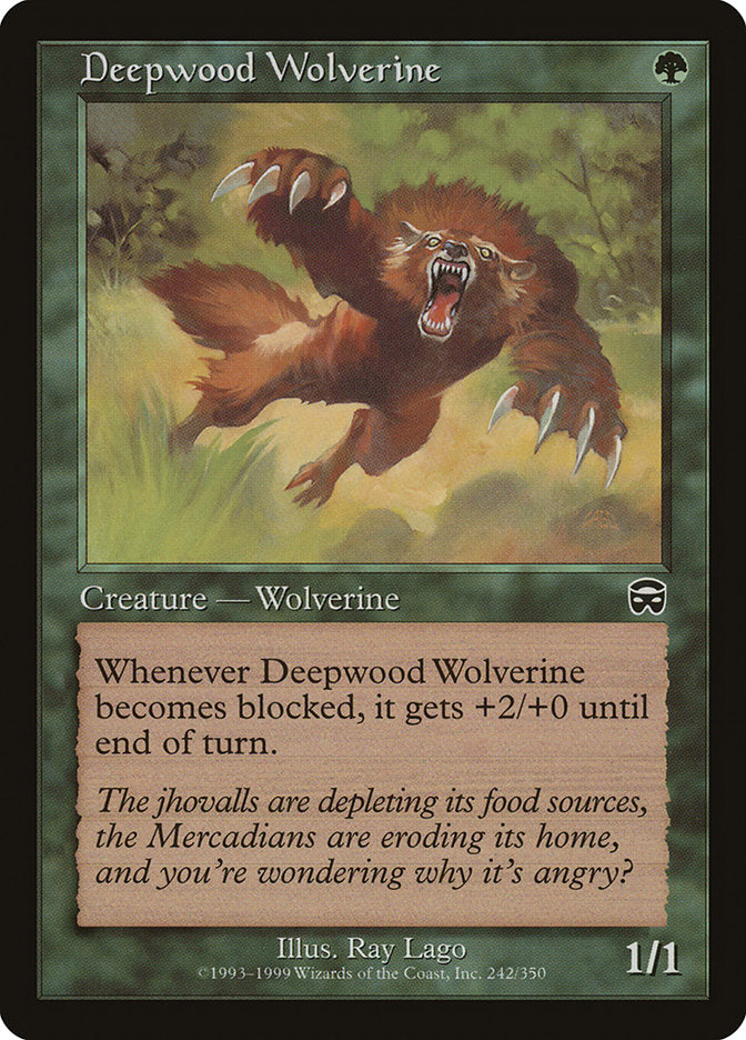 Deepwood Wolverine [Mercadian Masques] | Chromatic Games