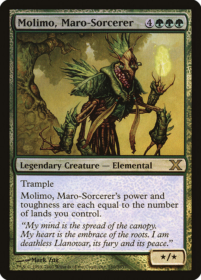 Molimo, Maro-Sorcerer (Premium Foil) [Tenth Edition] | Chromatic Games