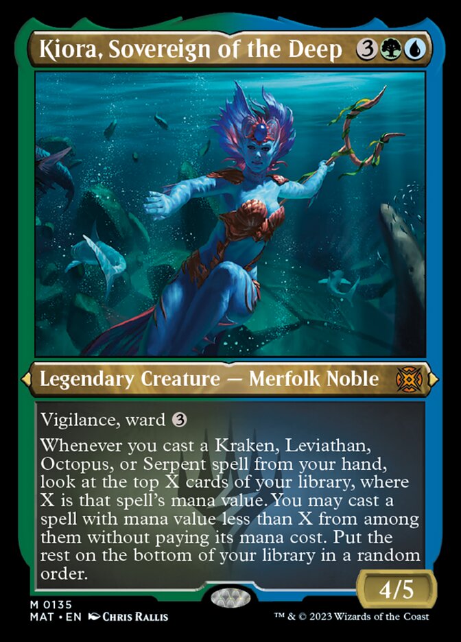 Kiora, Sovereign of the Deep (Foil Etched) [March of the Machine: The Aftermath] | Chromatic Games