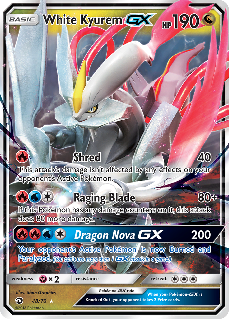 White Kyurem GX (48/70) [Sun & Moon: Dragon Majesty] | Chromatic Games