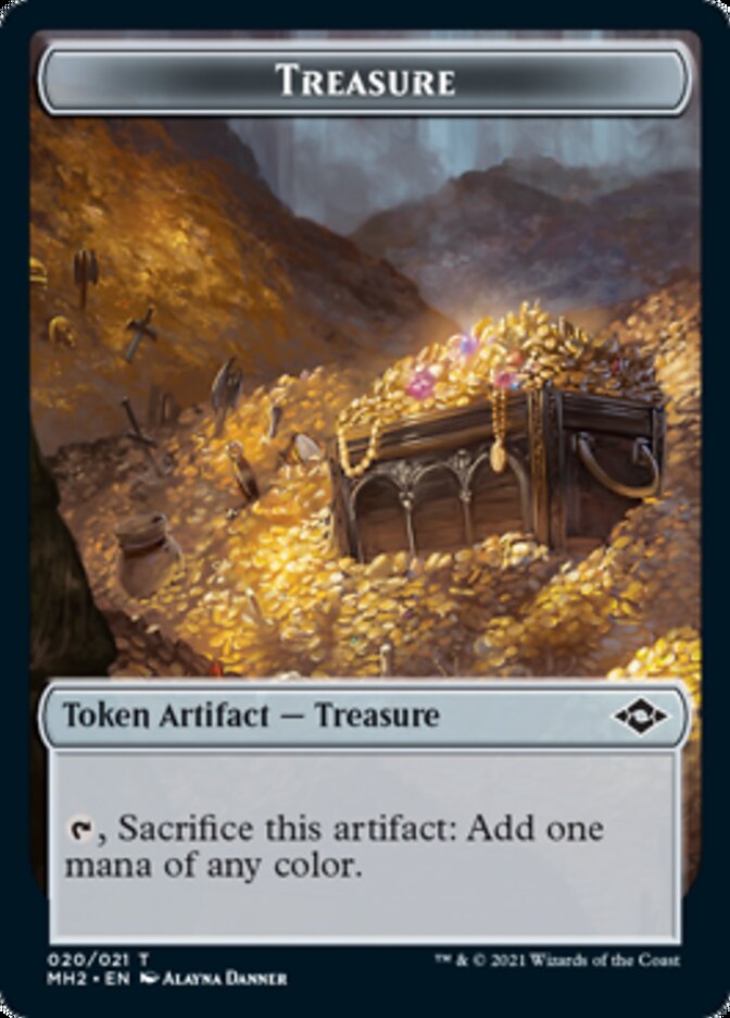 Construct // Treasure (20) Double-Sided Token [Modern Horizons 2 Tokens] | Chromatic Games