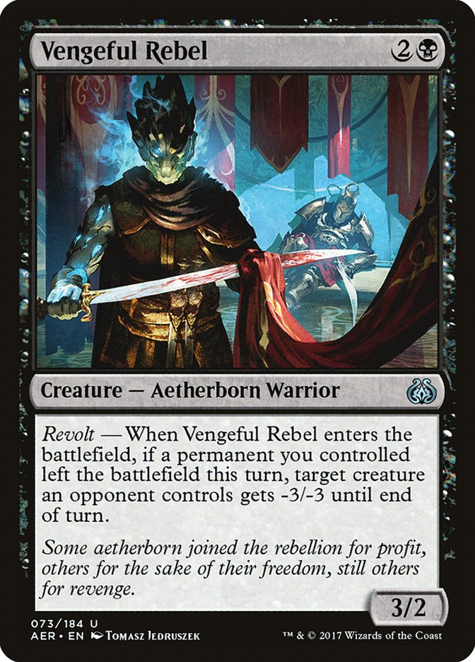 Vengeful Rebel [Aether Revolt] | Chromatic Games