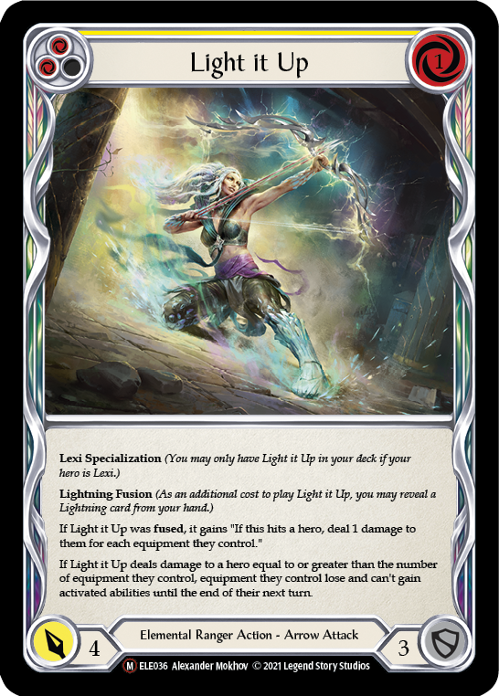 Light it Up [U-ELE036] (Tales of Aria Unlimited)  Unlimited Rainbow Foil | Chromatic Games