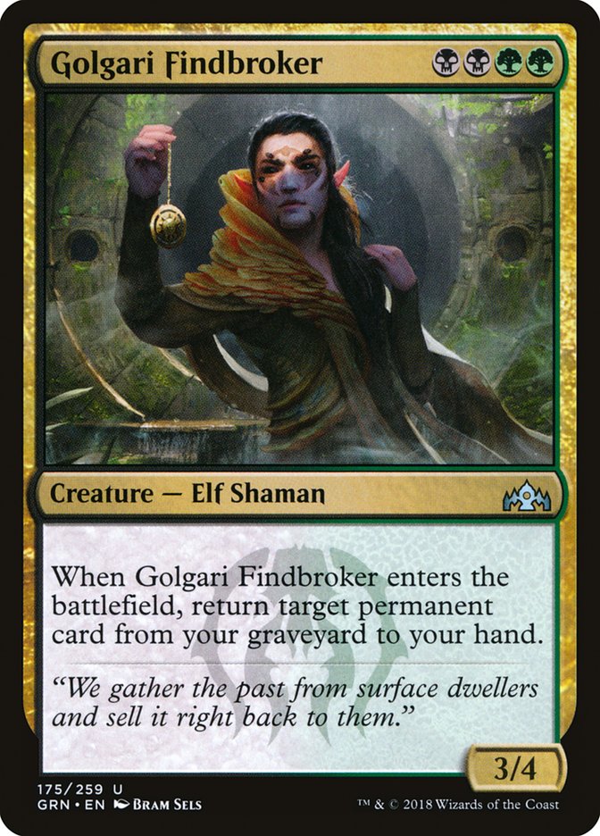 Golgari Findbroker [Guilds of Ravnica] | Chromatic Games