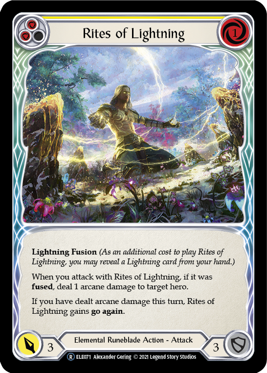 Rites of Lightning (Yellow) [U-ELE071] (Tales of Aria Unlimited)  Unlimited Normal | Chromatic Games