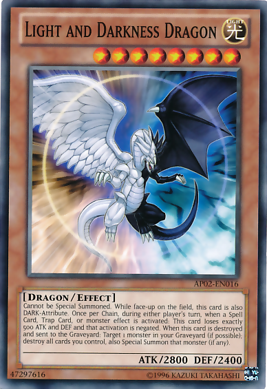 Light and Darkness Dragon [AP02-EN016] Common | Chromatic Games