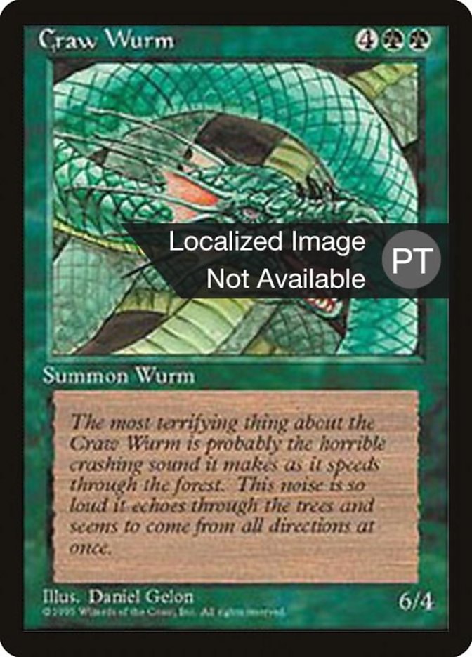 Craw Wurm [Fourth Edition (Foreign Black Border)] | Chromatic Games