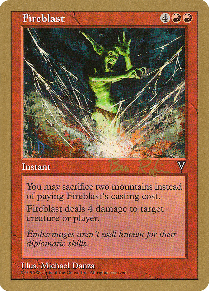 Fireblast (Ben Rubin) [World Championship Decks 1998] | Chromatic Games