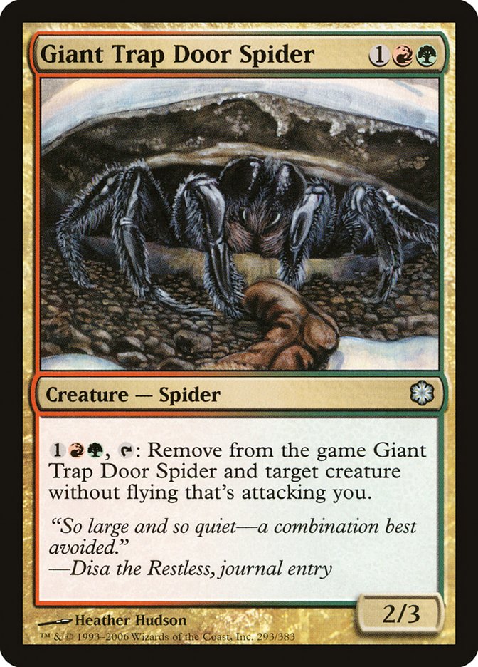 Giant Trap Door Spider [Coldsnap Theme Decks] | Chromatic Games