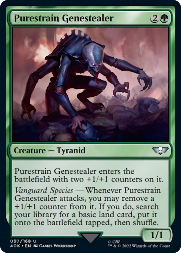 Purestrain Genestealer (Surge Foil) [Warhammer 40,000] | Chromatic Games