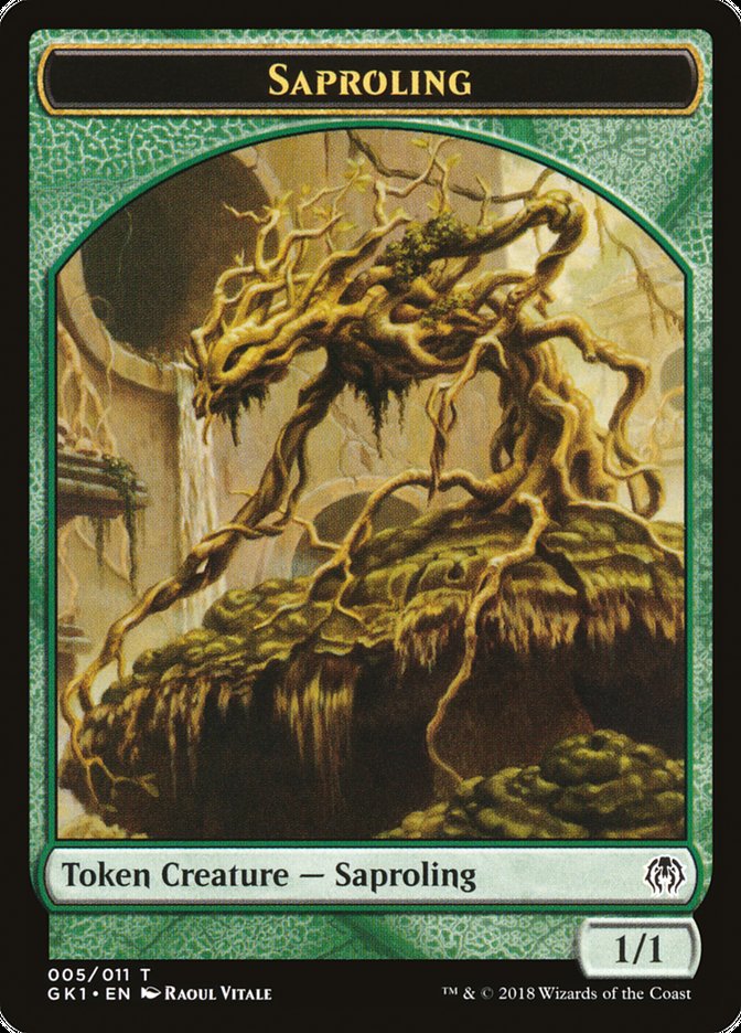 Saproling // Insect Double-Sided Token [Guilds of Ravnica Guild Kit Tokens] | Chromatic Games