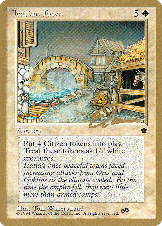 Icatian Town (Eric Tam) (SB) [Pro Tour Collector Set] | Chromatic Games