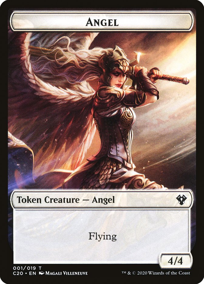 Angel Token [Commander 2020 Tokens] | Chromatic Games