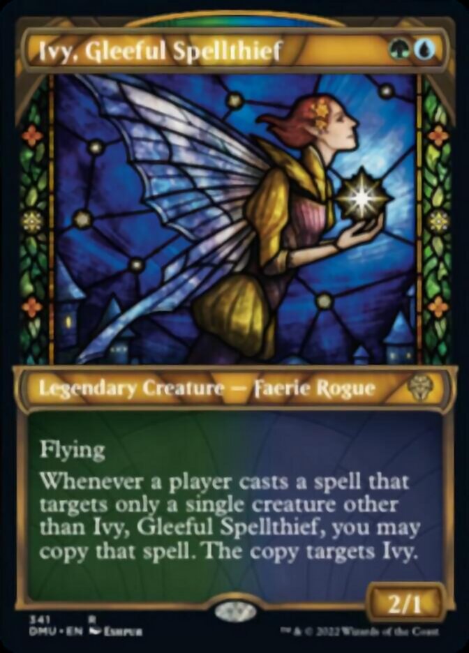 Ivy, Gleeful Spellthief (Showcase Textured) [Dominaria United] | Chromatic Games