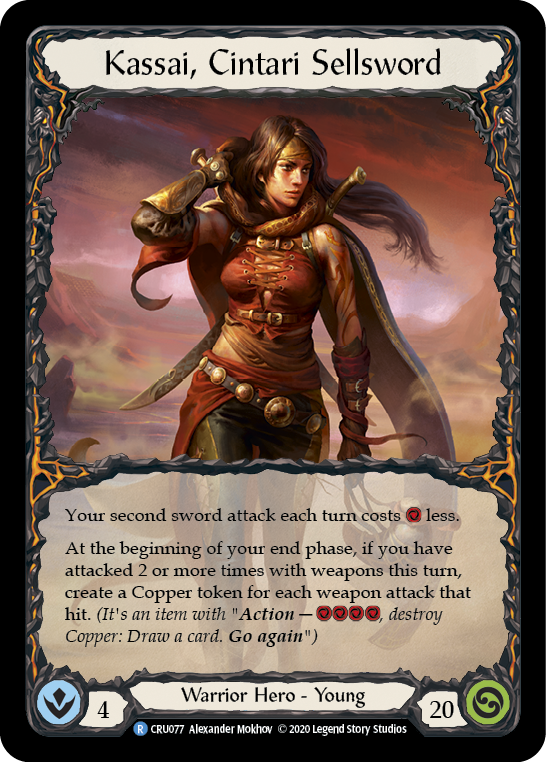 Kassai, Cintari Sellsword [CRU077] (Crucible of War)  1st Edition Normal | Chromatic Games