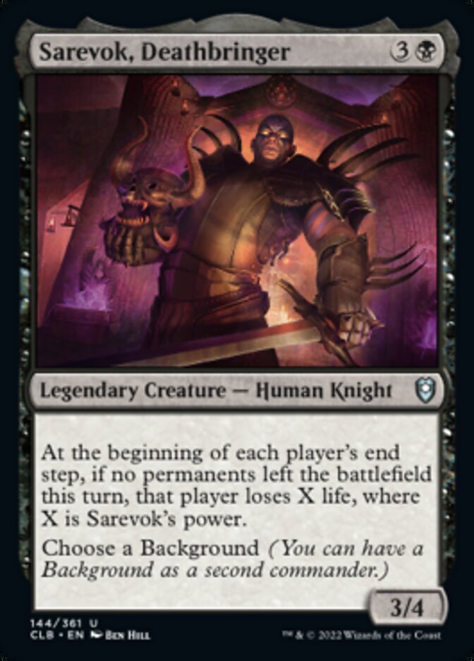 Sarevok, Deathbringer [Commander Legends: Battle for Baldur's Gate] | Chromatic Games