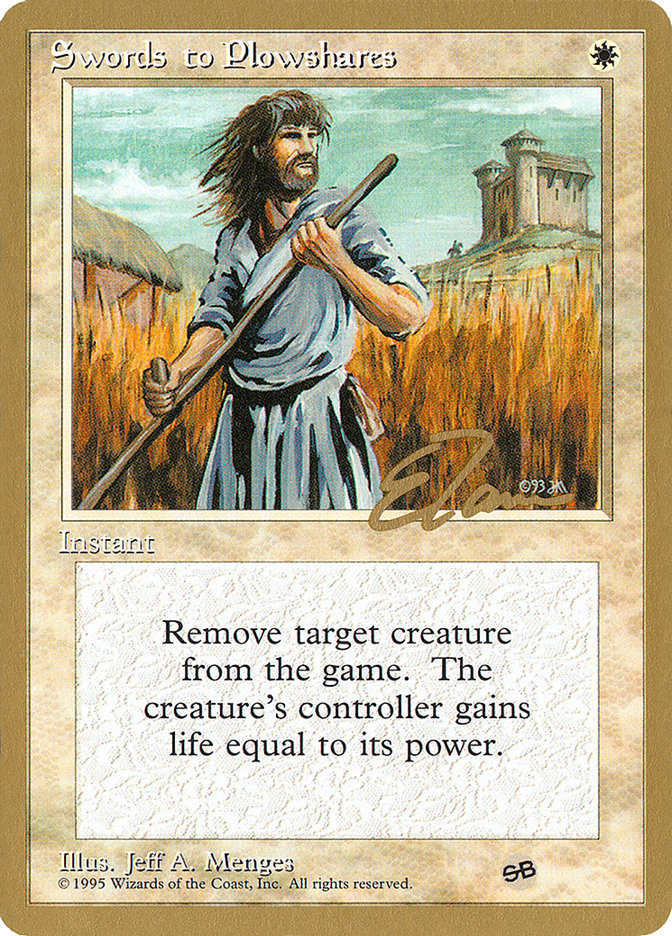 Swords to Plowshares (Eric Tam) (SB) [Pro Tour Collector Set] | Chromatic Games