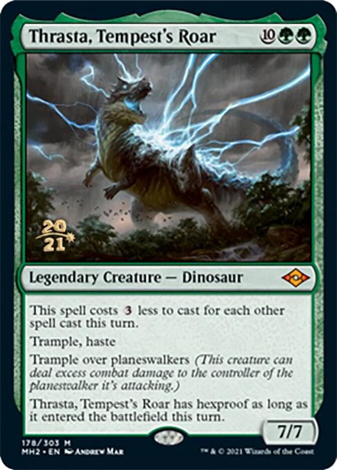 Thrasta, Tempest's Roar [Modern Horizons 2 Prerelease Promos] | Chromatic Games