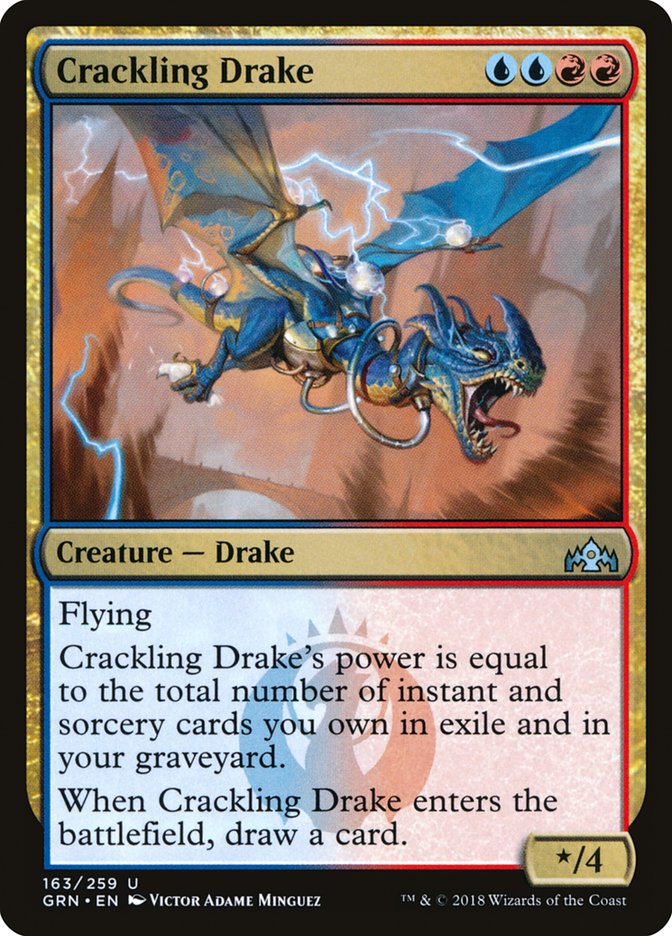 Crackling Drake [Guilds of Ravnica] | Chromatic Games